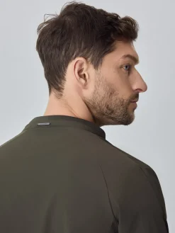 New Bomber Jacket With Double Collar and Zip Pockets Blusões
