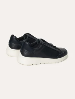 Clearance Casual Sneakers in Premium Leather with Elastic Fastening Sneakers