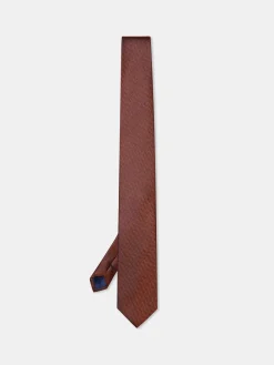 New Checkered Pattern Tie 100% Silk 7,5cm Gravatas