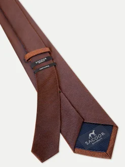 New Checkered Pattern Tie 100% Silk 7,5cm Gravatas