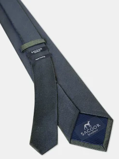 New Checkered Pattern Tie 100% Silk 7,5cm Gravatas