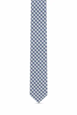 Best Checkered Pattern Tie 100% Silk 7cm Gravatas