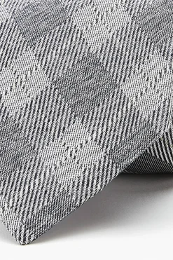 Best Checkered Pattern Tie 100% Silk 8cm Gravatas