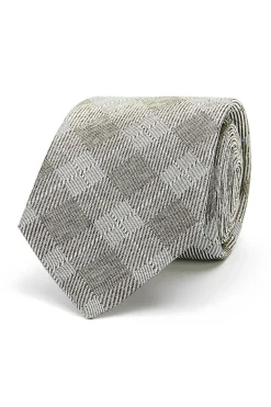 Best Checkered Pattern Tie 100% Silk 8cm Gravatas