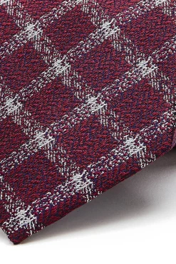 Discount Checkered Pattern Tie 100% Silk 8cm Gravatas
