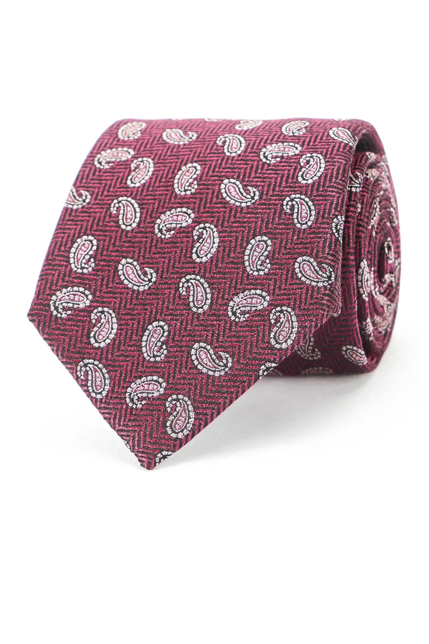 Clearance Cornucopia Pattern Tie 100% Silk 8cm Gravatas