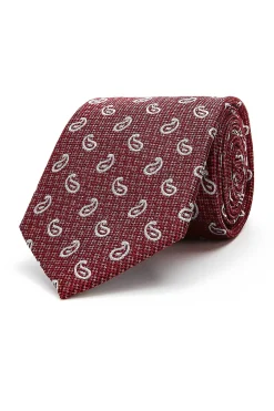 Discount Cornucopia Pattern Tie 100% Silk 8cm Gravatas