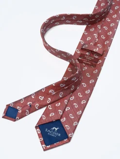 Hot Cornucopia Pattern Tie 100% Silk 7,5cm Gravatas