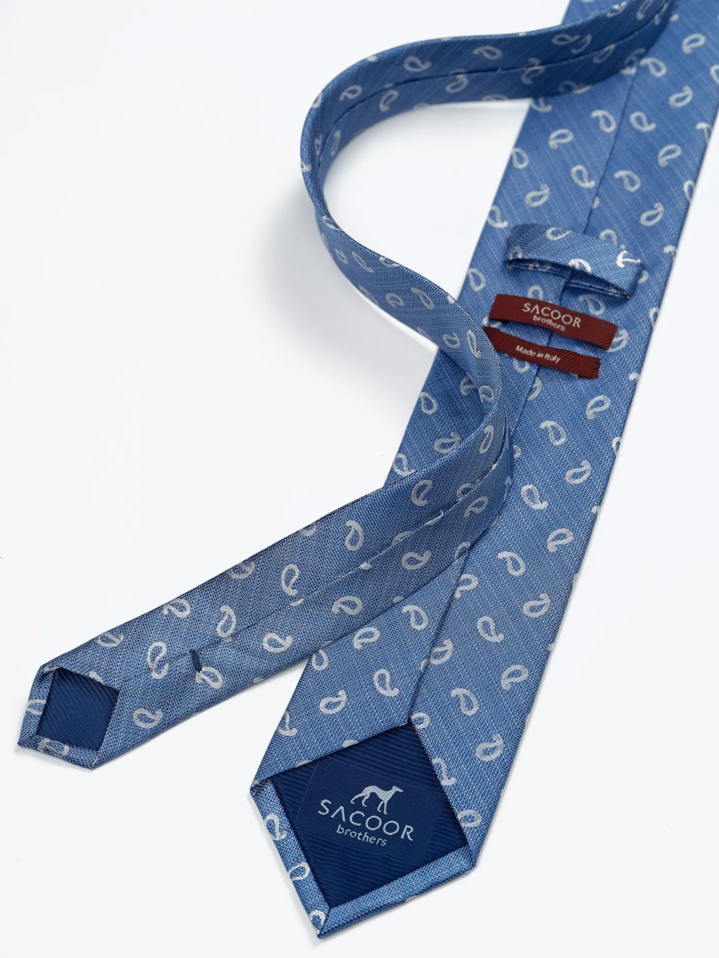 Hot Cornucopia Pattern Tie 100% Silk 7,5cm Gravatas