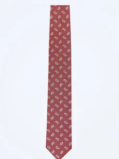 Hot Cornucopia Pattern Tie 100% Silk 7,5cm Gravatas