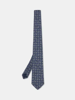 Outlet Cornucopia Pattern Tie 100% Silk 8cm Gravatas