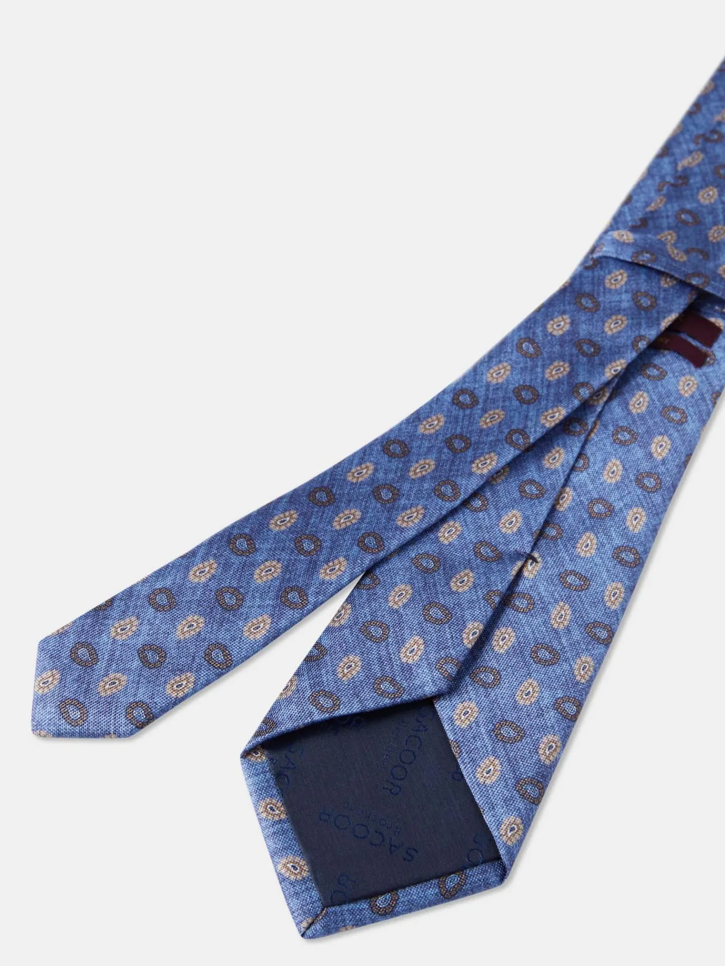 Clearance Cornucopia Pattern Tie 100% Silk 8cm Gravatas