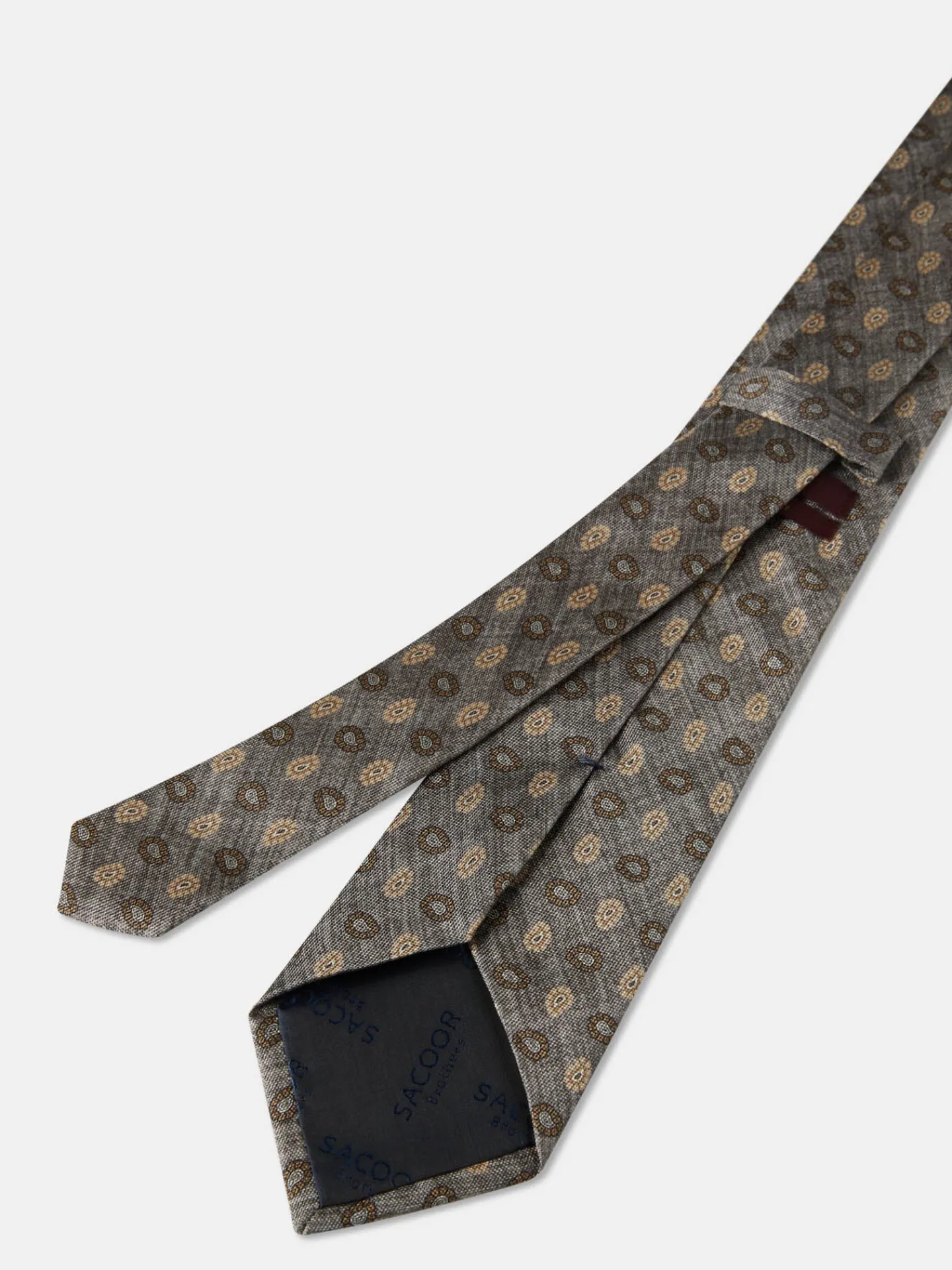 Clearance Cornucopia Pattern Tie 100% Silk 8cm Gravatas