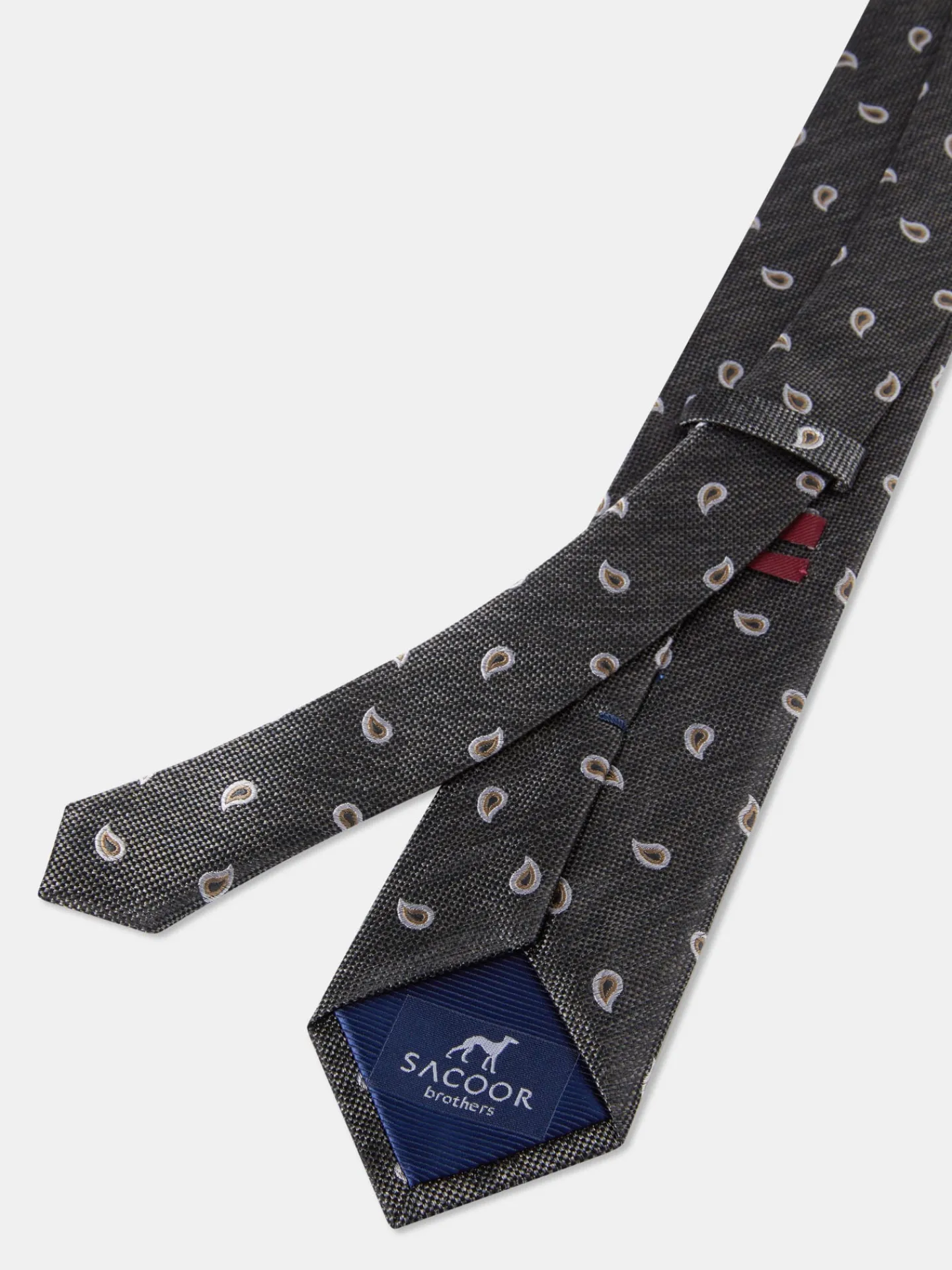 Cornucopia Pattern Tie 100% Silk 7,5cm Gravatas