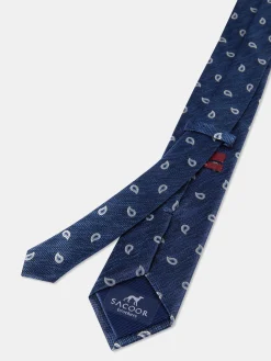 Cornucopia Pattern Tie 100% Silk 7,5cm Gravatas