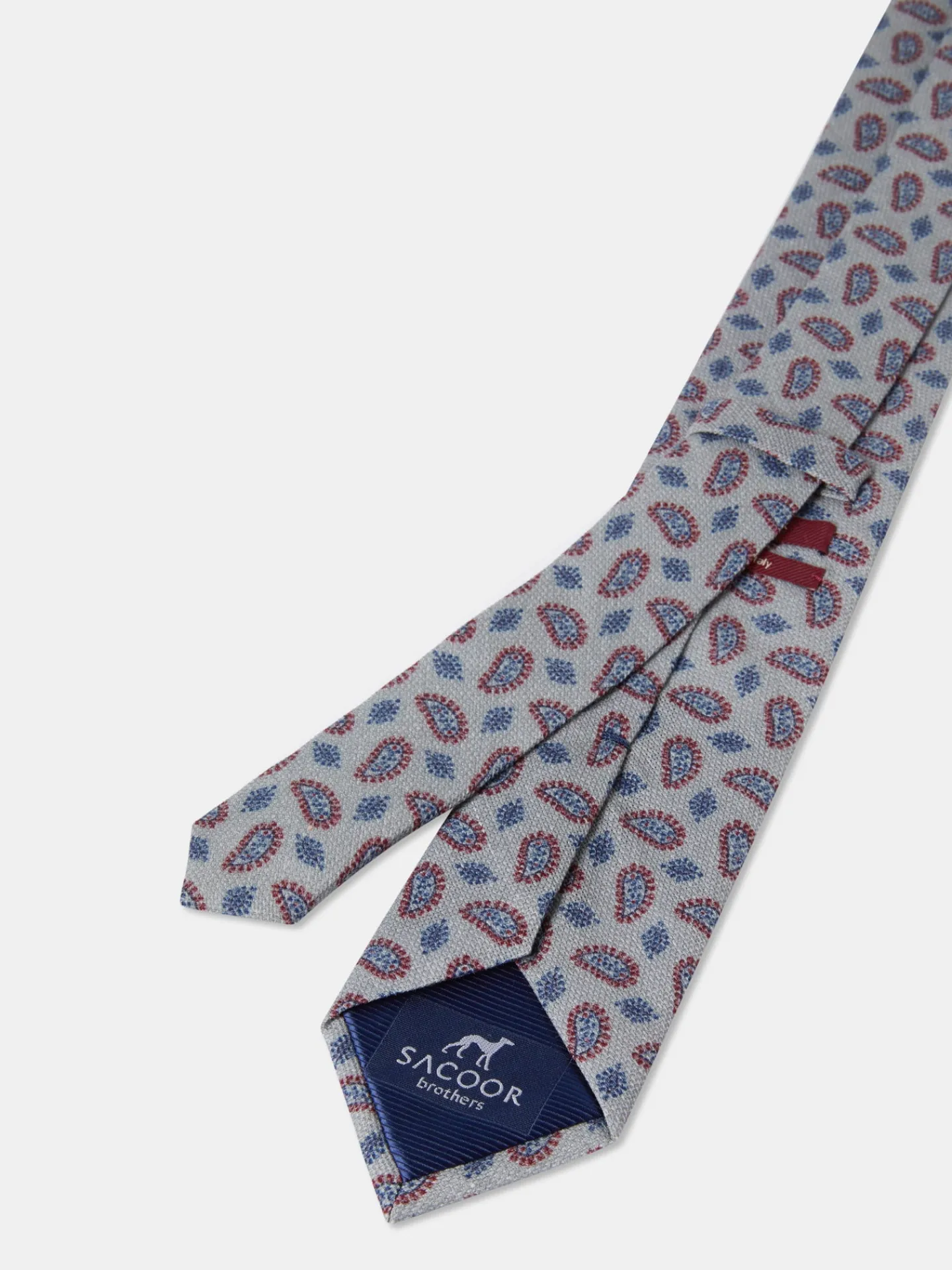 Sale Cornucopia Pattern Tie 100% Silk 7,5cm Gravatas