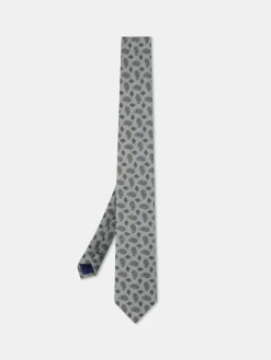 Sale Cornucopia Pattern Tie 100% Silk 7,5cm Gravatas
