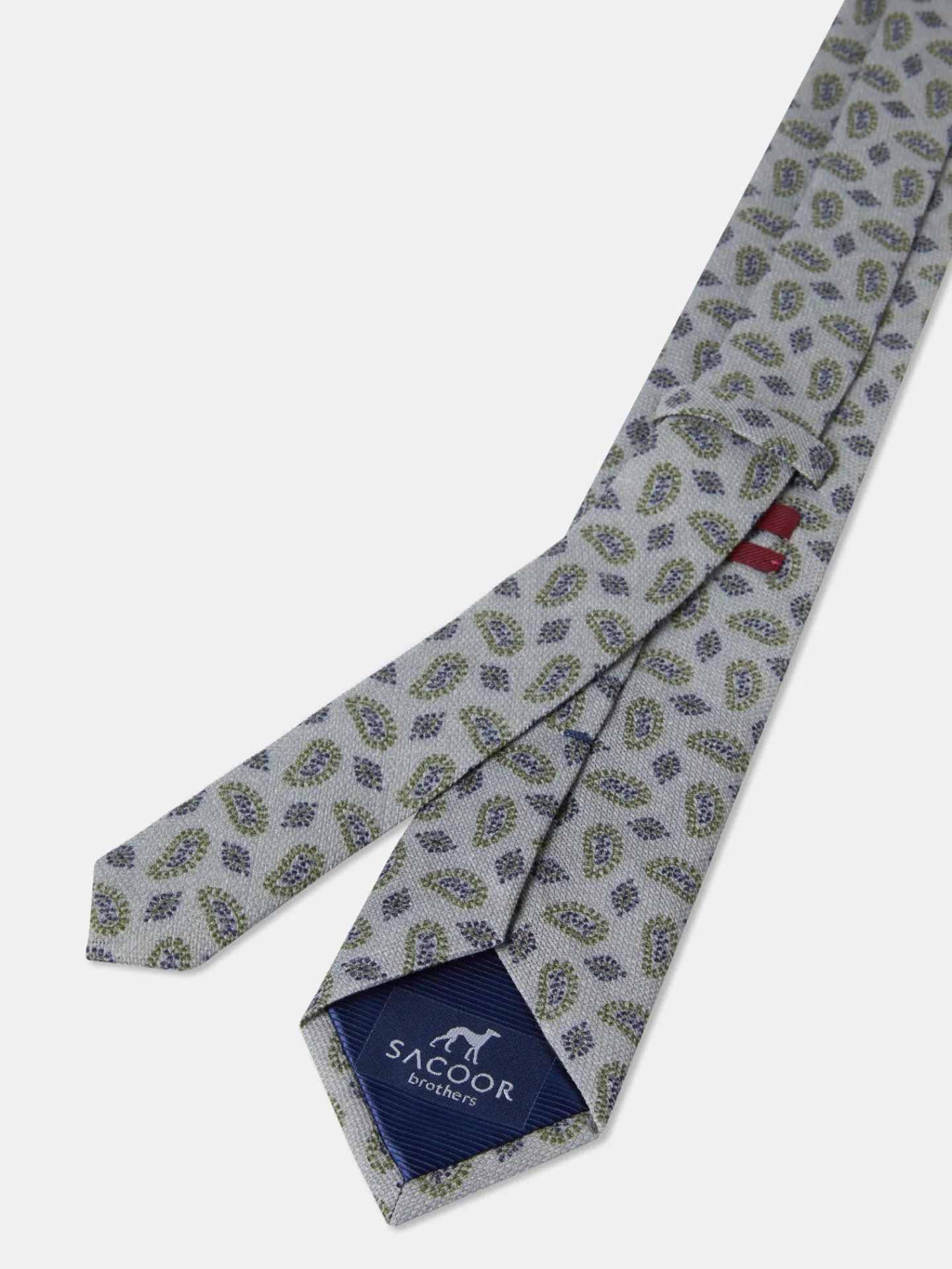 Sale Cornucopia Pattern Tie 100% Silk 7,5cm Gravatas