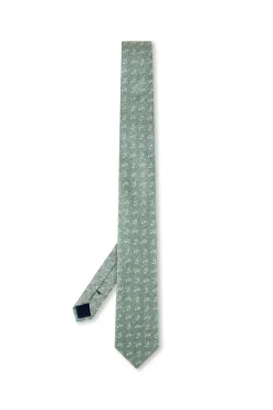 Discount Cornucopia Pattern Tie 100% Silk 7,5cm Gravatas