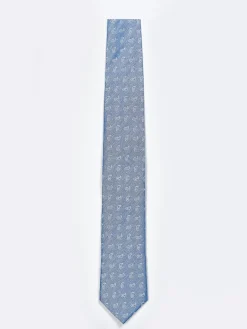 Discount Cornucopia Pattern Tie 100% Silk 7,5cm Gravatas