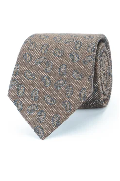 Best Cornucopia Pattern Tie 100% Silk 8cm Gravatas