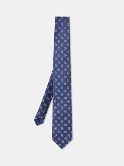 Discount Cornucopia Pattern Tie 100% Silk 7,5cm Gravatas