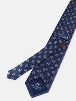 Discount Cornucopia Pattern Tie 100% Silk 7,5cm Gravatas