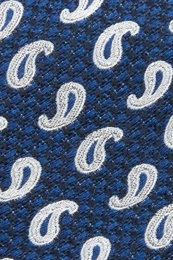 New Cornucopia Pattern Tie Silk and Wool Blend 7,5cm Gravatas