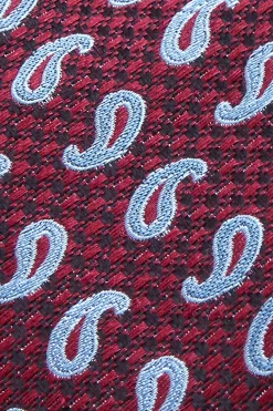 New Cornucopia Pattern Tie Silk and Wool Blend 7,5cm Gravatas