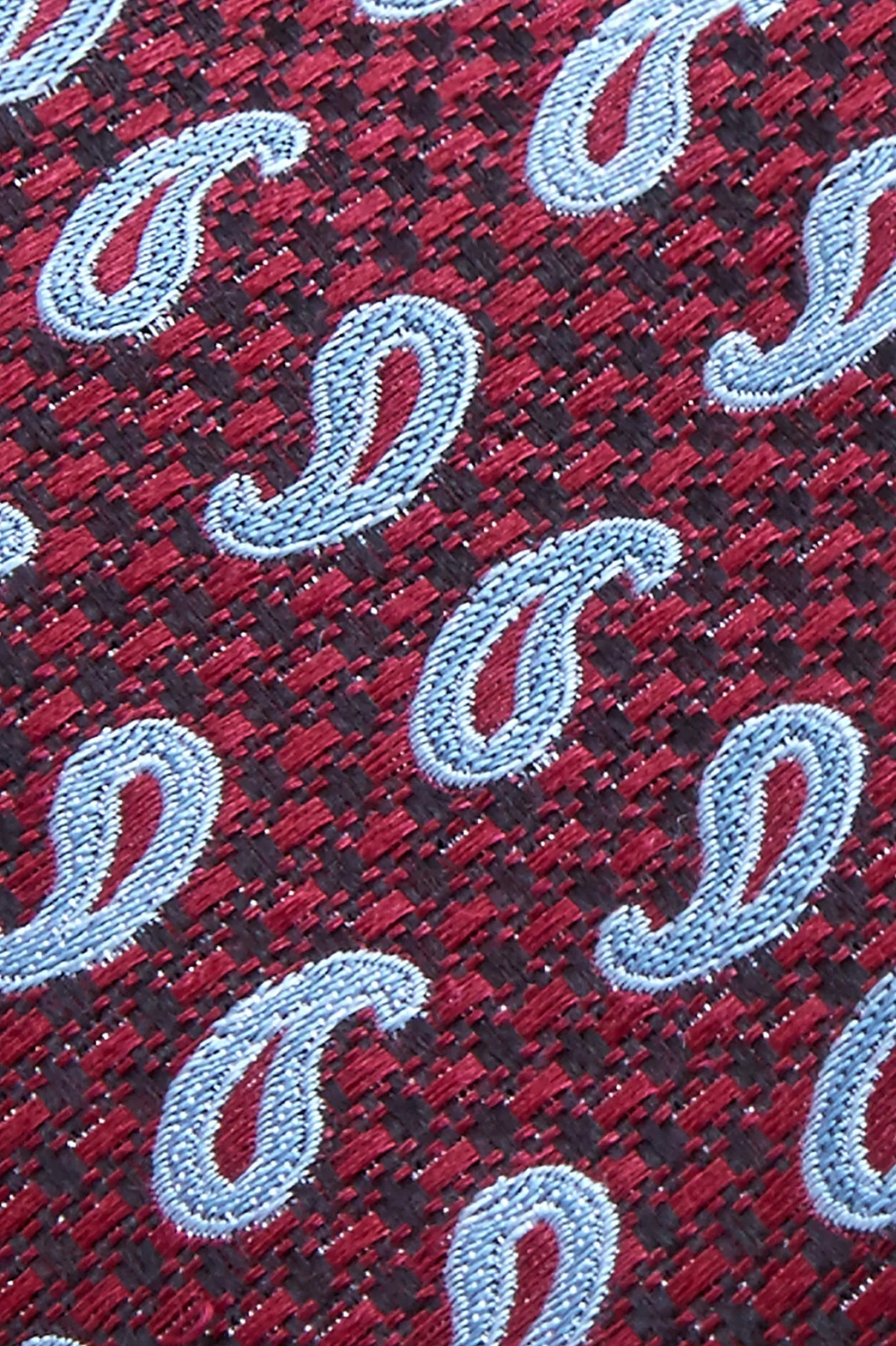 New Cornucopia Pattern Tie Silk and Wool Blend 7,5cm Gravatas