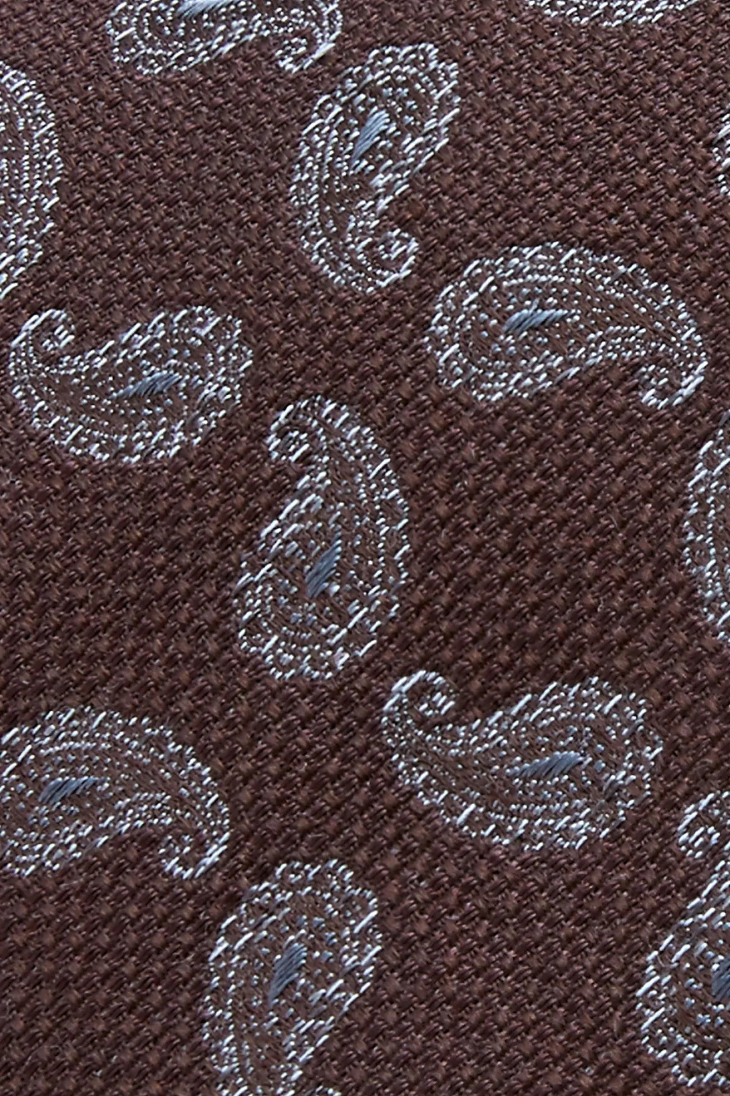 Hot Cornucopia Pattern Tie Silk and Wool Blend 7,5cm Gravatas