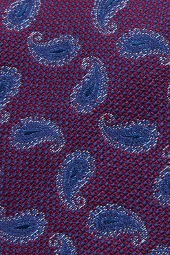 Hot Cornucopia Pattern Tie Silk and Wool Blend 7,5cm Gravatas