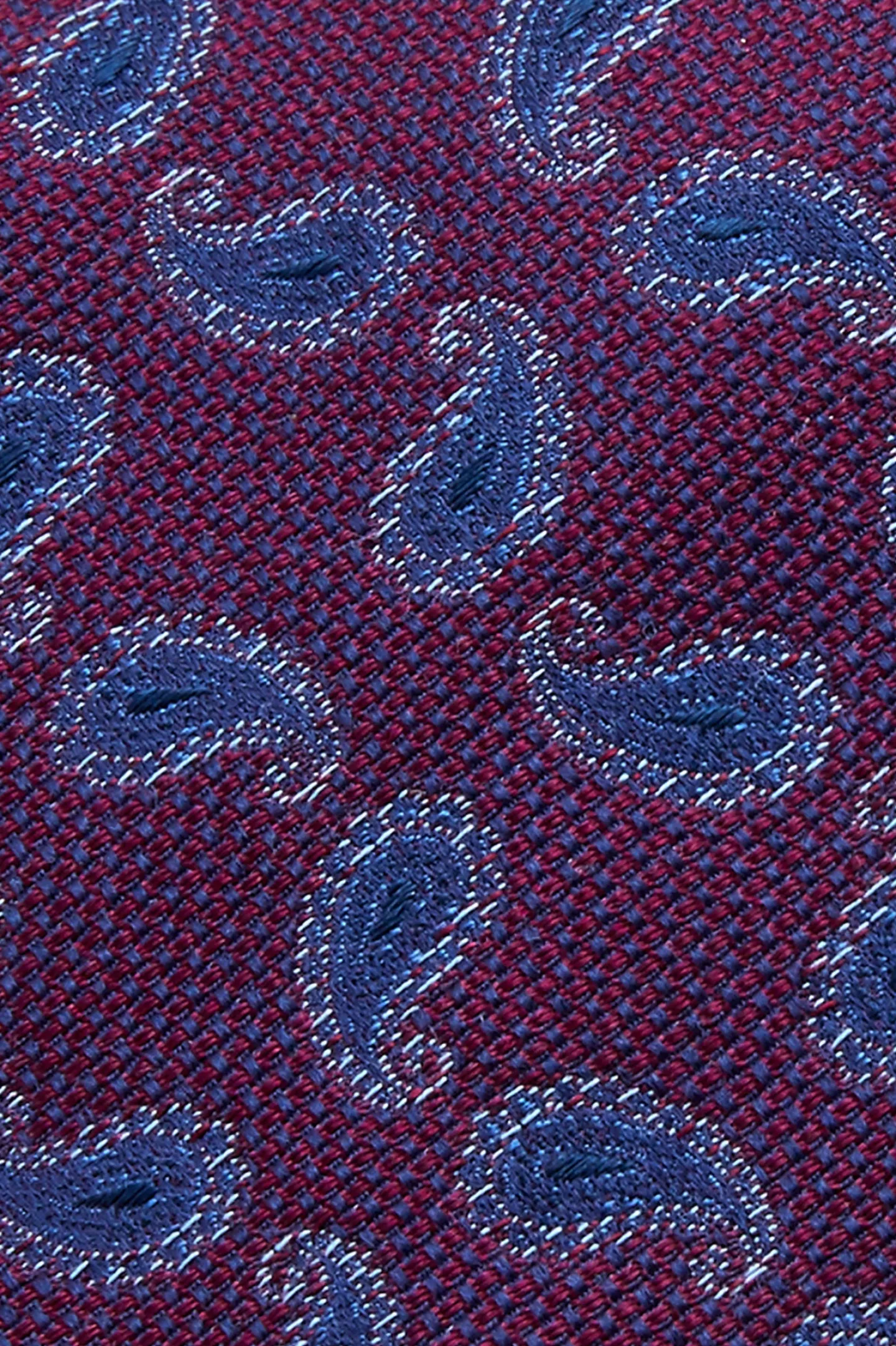 Hot Cornucopia Pattern Tie Silk and Wool Blend 7,5cm Gravatas