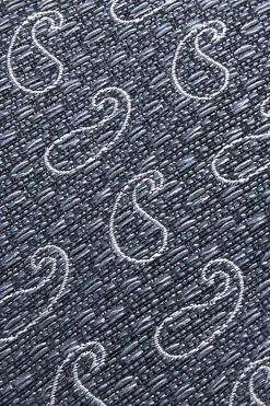 Hot Cornucopia Pattern Tie Silk and Wool Blend 7,5cm Gravatas