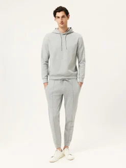 Clearance Cotton Fleece Jogger With Ribbed Waistband Calças Desportivas