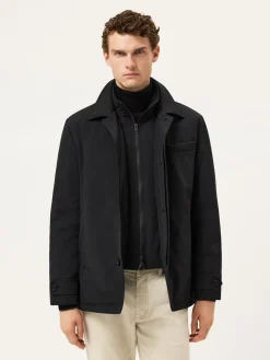 Hot Cotton-Nylon Hooded Jacket Blusões