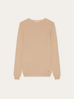 Outlet Crew Neck Seamless Sweater In Wool Cashmere blend MULHER Camisolas
