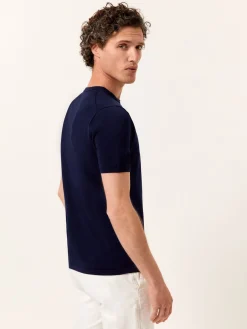 Sale Crew Neck Sweater With Short Sleeves In Cotton and Silk Blend Camisolas