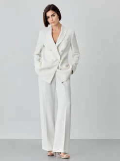 Best Double-Breasted Suit Blazer In Viscose Blend MULHER Fatos|Blazers