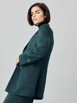 Discount Double-Breasted Suit Blazer In Jacquard Fabric MULHER Fatos|Blazers