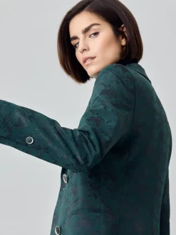 Discount Double-Breasted Suit Blazer In Jacquard Fabric MULHER Fatos|Blazers