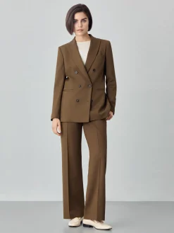 New Double-Breasted Suit Blazer In Viscose Blend MULHER Fatos|Blazers