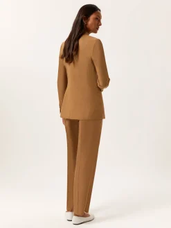Hot Double-Breasted Suit In Lyocell Linen & Cotton Blend MULHER Fatos