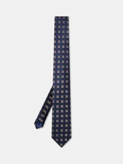 New Floral Pattern Tie 100% Silk 7,5cm Gravatas