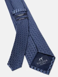 New Floral Pattern Tie 100% Silk 7,5cm Gravatas