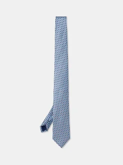New Floral Pattern Tie 100% Silk 7,5cm Gravatas