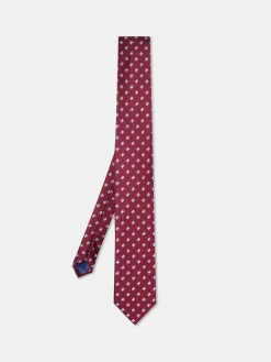 Outlet Floral Pattern Tie 100% Silk 7,5cm Gravatas