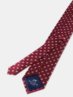 Outlet Floral Pattern Tie 100% Silk 7,5cm Gravatas