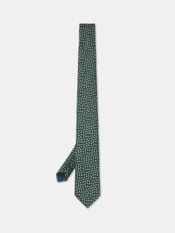Best Floral Pattern Tie 100% Silk 7,5cm Gravatas