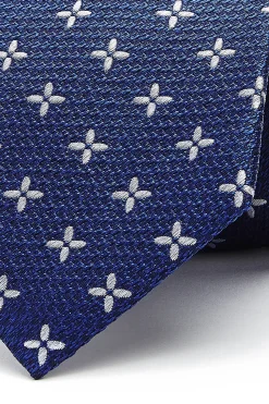 Outlet Floral Pattern Tie 100% Silk 8cm Gravatas